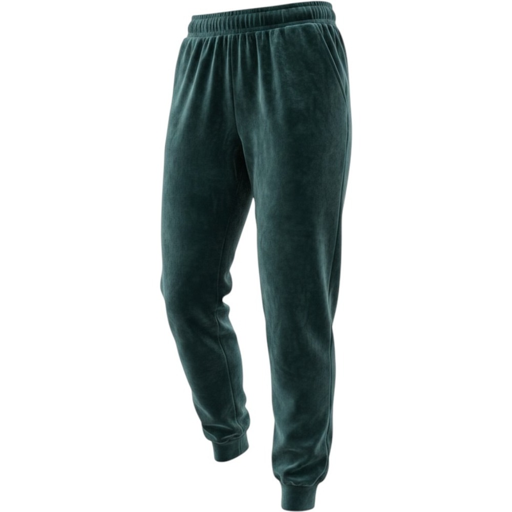 Magaschoni Forest Green Velvet Joggers Elastic Waist Pants Medium
